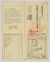 1853 Kaiser-Ferdinans-Nordbahn vasúti fuvarlevél