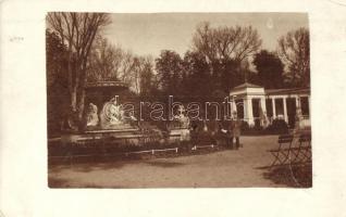 1913 Kolozsvár, Cluj; Sétatér, szökőkút / promenade, fountain, photo (EK)