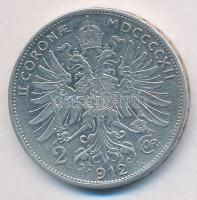 Ausztria 1912. 2K Ag Ferenc József T:2 Austria 1912. 2 Corona Ag Franz Joseph C:XF