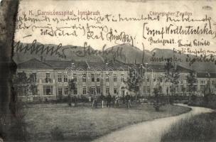 Innsbruck, K.u.K. Garnisonsspital, Chirurgischer Pavillon / military garrison hospital, surgical pavilion (EB)
