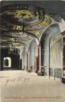 Marosvásárhely, Targu Mures; Ferenc József közművelődési ház, előcsarnok, belső, kiadja Révész Béla / culture palace, hall, interior (EK)