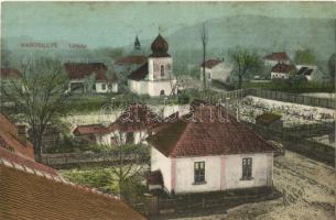 Marosillye, Ilia; Látkép, templom / general view, church (fl)