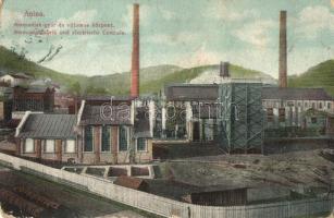 Anina, Stájerlakanina, Steierdorf; Ammónia gyár, villamos központ, kiadja Hollschütz / ammonium factory, electric plant (fa)