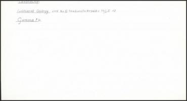 cca 1976 Gebhardt György (1910-1993): Lakótelep, feliratozott vintage fotóművészeti alkotás, 13x24 c...