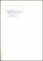 cca 1971 Zsigri Oszkár (1933-?): Reggel, pecséttel jelzett vintage fotóművészeti alkotás, 24x17,5 cm