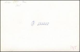 cca 1975 Zsigri Oszkár (1933-?): Start, feliratozott vintage fotóművészeti alkotás, 15,5x24 cm