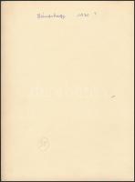 cca 1930 Budapest, János-hegy, 4 db feliratozott vintage fotó, 18x21 cm és 24x18 cm között