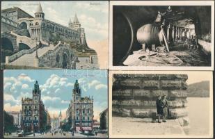 Budapest - 15 db RÉGI képeslap, köztük 1 fotó, vegyes minőségben / 15 pre-1945 postcards, 1 photo, mixed quality