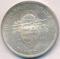 1938. 5P Ag "Szent István" T:2,2- kis patina
Adamo P8.1