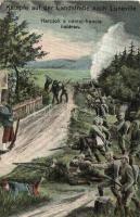 3 db RÉGI első világháborús katonai képeslap; harcok a német-francia határon, gépfegyverosztag, közt...