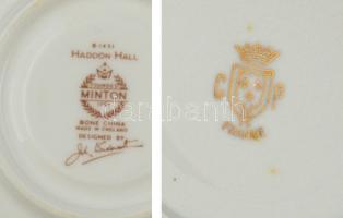 Jelzett (Minton CPN) 2 db alátét, matricás, hibátlan, d:10,5 és 12 cm