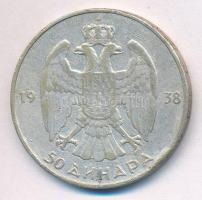 Jugoszlávia 1938. 50D Ag "II. Péter" T:3
Yugoslavia 1938. 50 Dinara Ag "Petar II&quo...