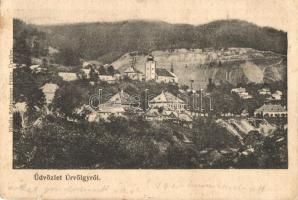 Úrvölgy, Spania Dolina; látkép, kiadja Schlesinger Fülöp / general view (vágott / cut)