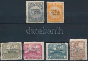 6 definitive stamps, 6 klf forgalmi bélyeg