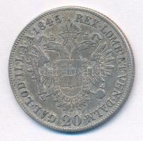Ausztria 1845A 20kr "I. Ferdinánd" T:2-
Austria 1845A 20 Kreuzer "Ferdinand I" ...
