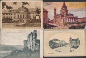 15 db RÉGI magyar és történelmi magyar városképes képeslap, vegyes minőség / 15 pre-1945 Hungarian and Historical Hungarian townview postcards, mixed quality