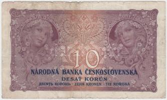 Csehszlovákia 1927. 10K T:III- Czechoslovakia 1927. 10 Korun C:VG Krause 20.a