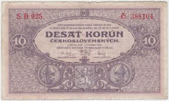 Csehszlovákia 1927. 10K T:III-
Czechoslovakia 1927. 10 Korun C:VG
Krause 20.a