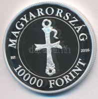 2016. 10.000Ft Ag "Szent Márton születésének 1700. évfordulója" tanúsítvánnyal T:PP