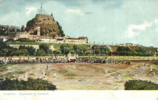 Corfu, Corfou; Esplanade and citadel