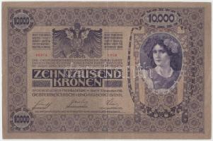 1918. 10.000K piros "MAGYARORSZÁG" felülbélyegzéssel T:II-
Adamo K40
