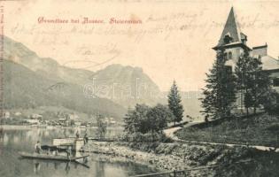 6 db RÉGI, 1899-es osztrák városképes lap; Ischl, Aussee, Bad Gastein, St. Gilgen, / 6 pre-1945 Aust...