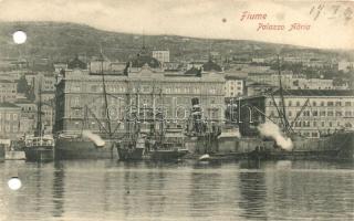 8 db RÉGI horvát városképes lap, Fiume és Abbazia, lyukasztott lapok / 8 pre-1945 Croatian town-view...