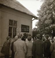 1955 Kápolnásnyék, Vörösmarty Mihály emlékházban tartott centenáriumi ünnepség, Kotnyek Antal (1921-...