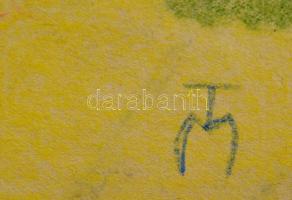 TM jelzéssel: Női akt. Pasztell, papír, kis szakadásokkal, 30×21 cm