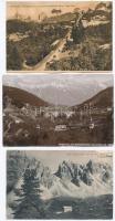 10 db RÉGI osztrák városképes lap; vegyes minőség; Innsbruck és környéke / 10 pre-1945 Austrian town-view postcards; mixed quality, Innsburck and its surrondings