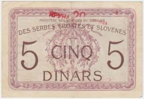 Jugoszlávia / Szerb-Horvát-Szlovén Királyság 1919. 5D "20K" felülbélyegzéssel T:III
Yugos...