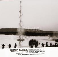 ,,Allegro Barbaro című film állóképei, 16 db negatív, ezekről készültek a mozik előcsarnokában kiállított, új filmek reklámozására szolgáló fényképek, 4x7 cm