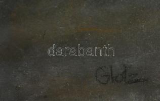 Glatz jelzéssel: Női portré. Pasztell, papír, üvegezett sérült keretben, 67×50 cm