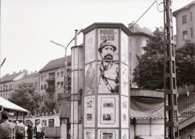 1970 Budapest, Moszkva téri részlet, 2 db szabadon felhasználható vintage negatív, 6x6 cm