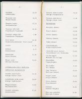 1980 a Vörösmarty Cukrászda étlapja
