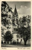 Keszthely, Irgalmas nővérek intézete, Karmelita atyák rendháza - 2 db RÉGI képeslap, vegyes minőség / 2 pre-1945 postcards,  Sisters of Mercy Institute, carmelite monastery, mixed quality