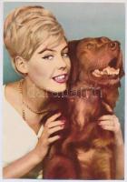 3 db színes divatfotó, reklámkép, 21×14,5 cm