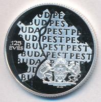 1998. 750Ft Ag "Budapest 125 éves" tanúsítvánnyal T:PP Adamo EM149