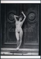 cca 1978 A fantázia ,,Erotika Képtárának" őrzője, jelzés nélküli fotóművészeti alkotások, 2 db ...