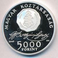 2007. 5000Ft Ag "Batthyány Lajos" tanúsítvánnyal T:PP