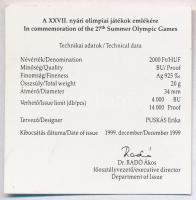 1999. 2000Ft Ag "Nyári olimpia-Sydney" T:PP ujjlenyomat
Adamo EM162