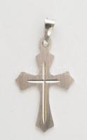 Ezüst(Ag) kereszt függő, jelzett, 3,5x1,7 cm, nettó: 1,5 g
