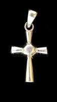 Ezüst(Ag) kereszt függő, jelzett, 3,5x1,8 cm, nettó: 5 g
