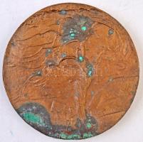 Soltra Elemér (1922-2013) 1983. "Hisz maga festőnek született..." Br plakett (122mm) + 198...