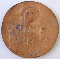 Soltra Elemér (1922-2013) 1983. "Hisz maga festőnek született..." Br plakett (122mm) + 198...