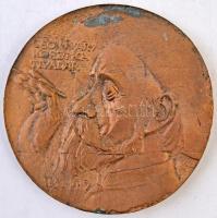 Soltra Elemér (1922-2013) 1983. "Hisz maga festőnek született..." Br plakett (122mm) + 198...