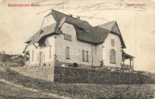 Balatonalmádi-fürdő, Tulipán nyaraló, Fodor Ferencz könyvkereskedő kiadása  (EK)