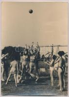 1957 Balatoni nyár, fotó, hátulján feliratozva, 18×13 cm