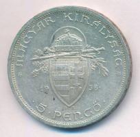 1938. 5P Ag "Szent István" T:2 kis ph.
Adamo P8.1