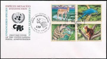 Endangered animals VII set FDC Veszélyeztetett állatok VII sor FDC-n